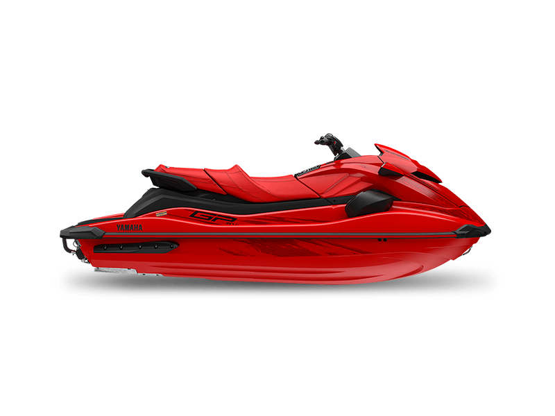 Red Yamaha GP SVHO 2026 jet ski side profile